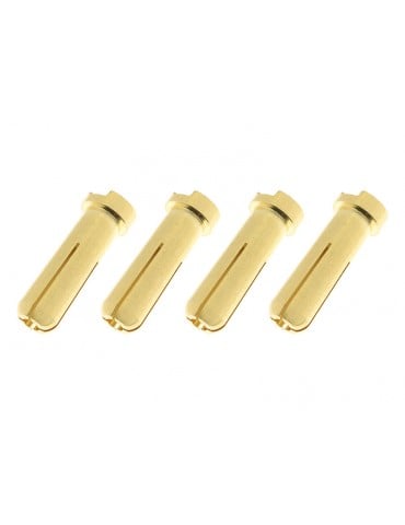 Connector Gold Plated 5.0mm 90deg Male (4)
