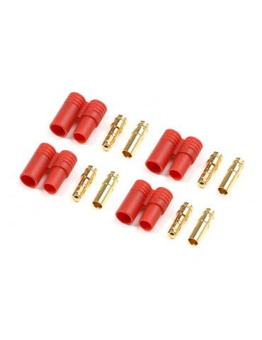 Connector Gold Plated 3.5mm w/ Plastic Housing (4)