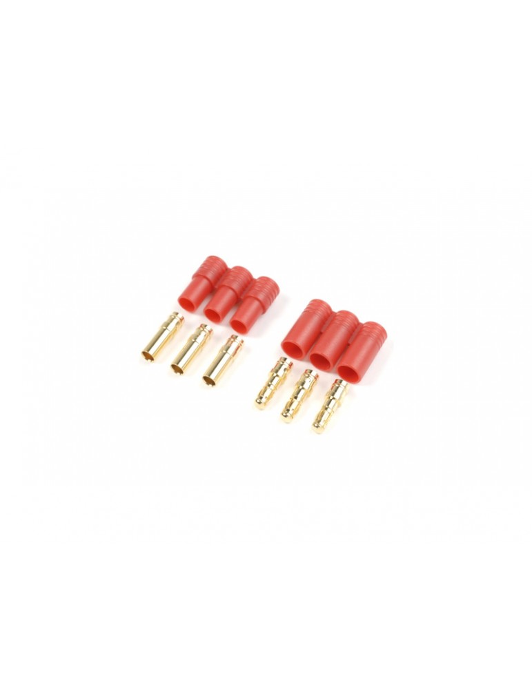 Connector Gold Plated 3.5mm 3-Pin w/ Plastic Housing (1 pair)