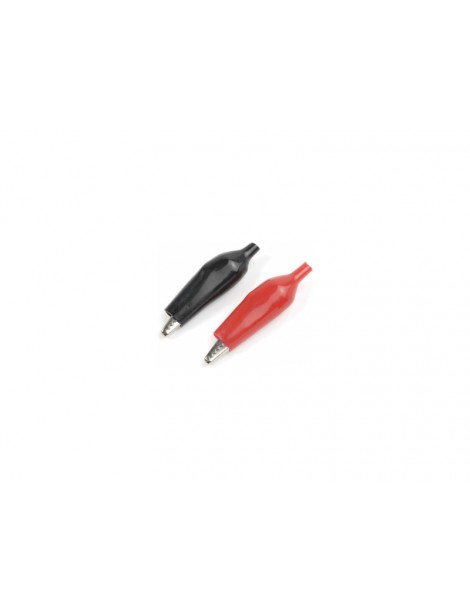 Alligator Clip Small Red + Black (1 set)