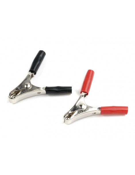 Alligator Battery Clamps Small Red + Black (1 set)