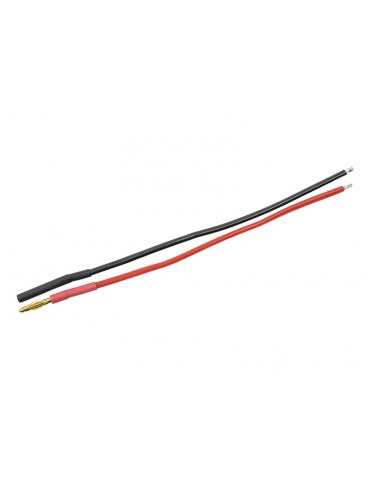Connector Gold Plated 2.0mm w/ wire 20AWG 10cm (1 pair)