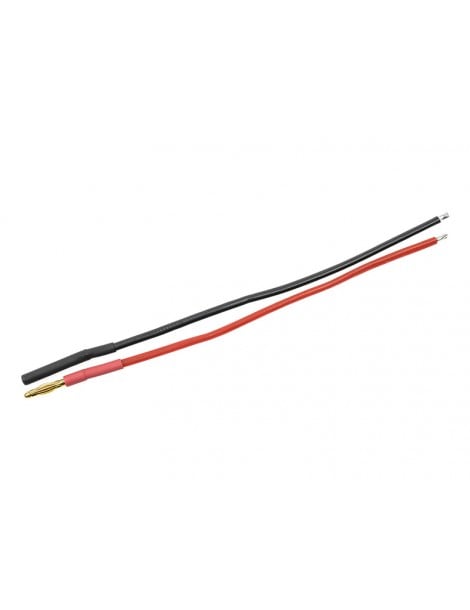 Connector Gold Plated 2.0mm w/ wire 20AWG 10cm (1 pair)