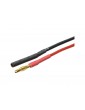 Connector Gold Plated 2.0mm w/ wire 20AWG 10cm (1 pair)
