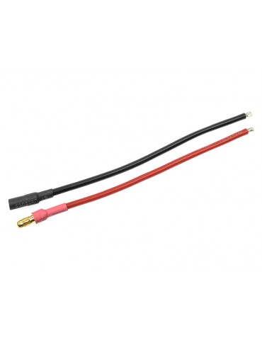 Connector Gold Plated 3.5mm w/ wire 14AWG 10cm (1 pair)