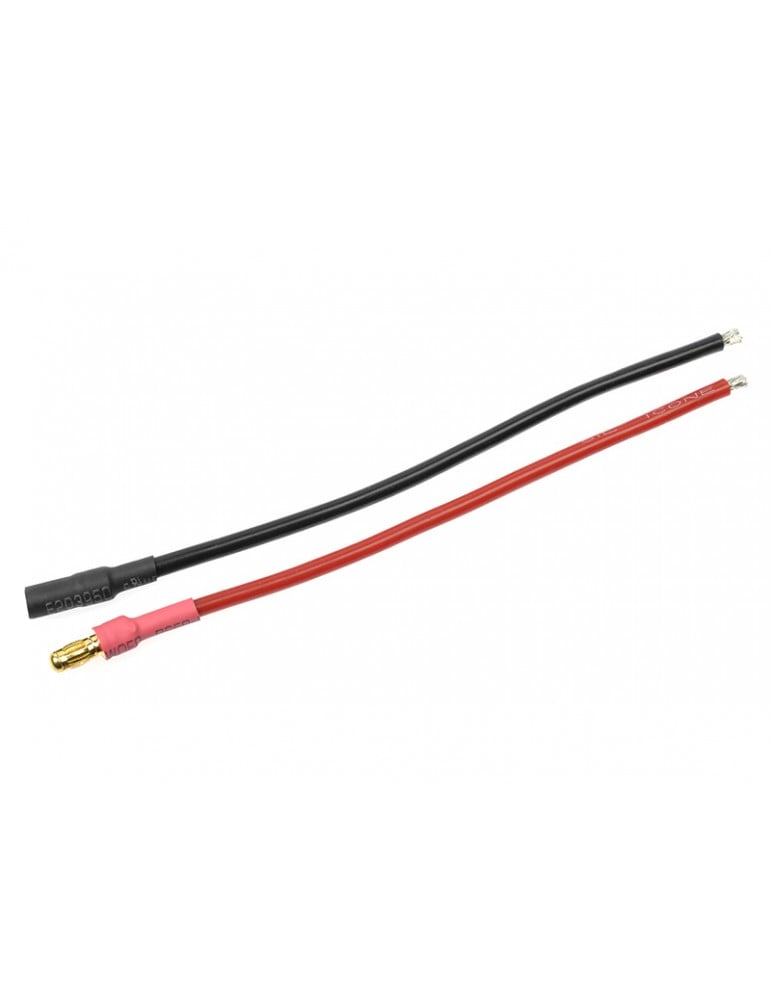 Connector Gold Plated 3.5mm w/ wire 14AWG 10cm (1 pair)