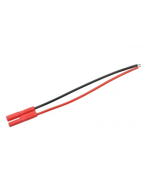 Connector Gold Plated 2.0mm Male w/ wire 20AWG 10cm