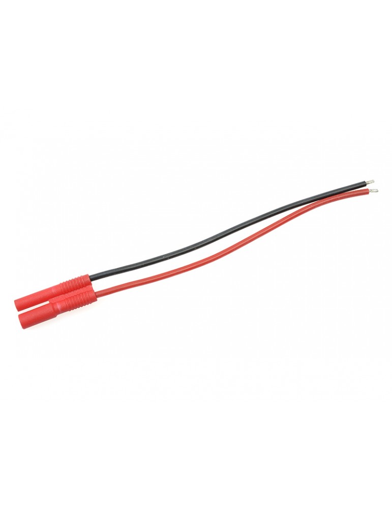Connector Gold Plated 2.0mm Female w/ wire 20AWG 10cm