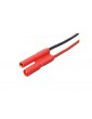 Connector Gold Plated 2.0mm Female w/ wire 20AWG 10cm