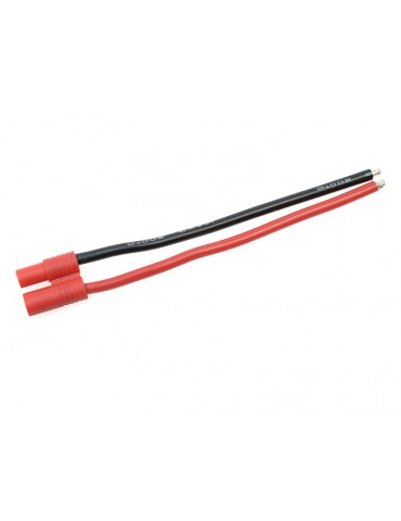 Connector Gold Plated 3.5mm Female w/ wire 14AWG 10cm