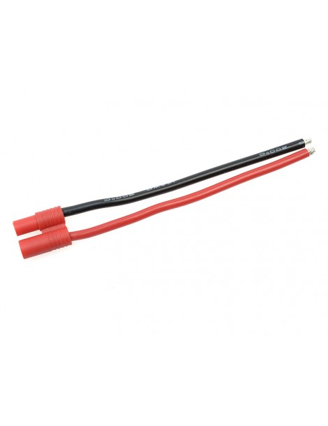 Connector Gold Plated 3.5mm Female w/ wire 14AWG 10cm