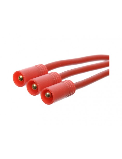 Connector Gold Plated 3.5mm 3-pin Female w/ wire 14AWG 10cm