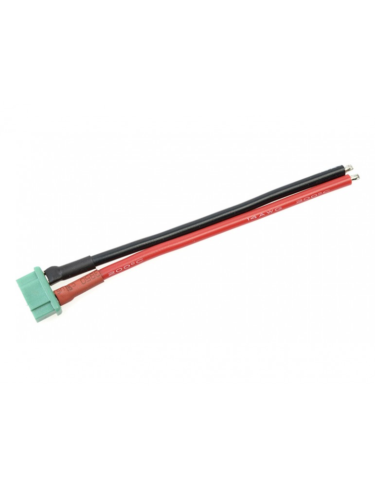 Connector Gold Plated MPX Male w/ wire 14AWG 10cm