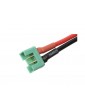 Connector Gold Plated MPX Female w/ wire 14AWG 12cm