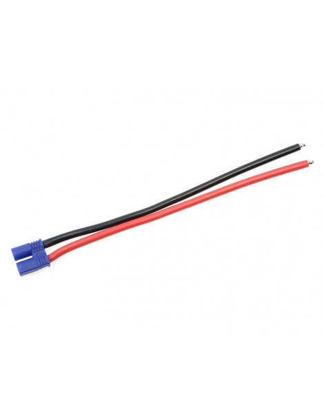 Connector Gold Plated EC2 Female w/ wire 14AWG 12cm