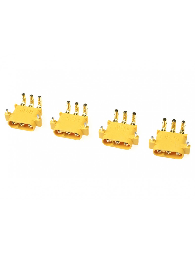 Connector Gold Plated MR-30PW w/ Cap Female (4)