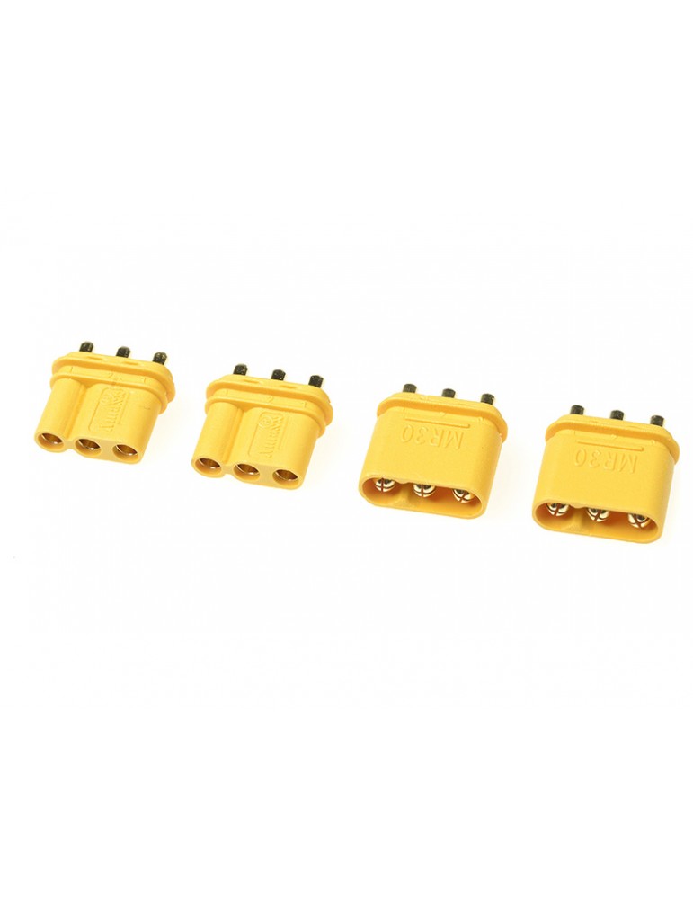 Connector Gold Plated MR-30PB w/ Cap (2 pairs)