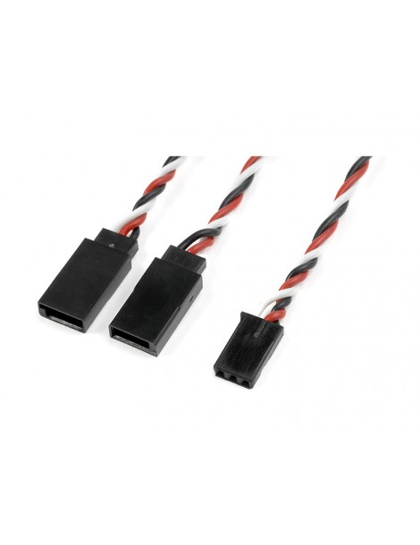 Servo Y-Lead Twisted Futaba 22AWG 30cm