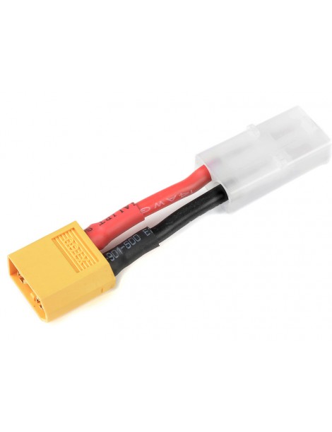 RC adapteris Tamiya vyriška į XT60 vyriška jungtis su 14AWG laidu | CyborgShop