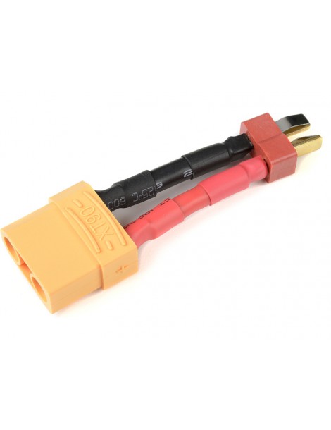RC adapteris T Plug vyriška į XT90 moteriška jungtis su 12AWG laidu | CyborgShop