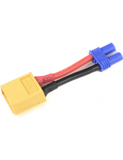 Power Adapter Lead EC2 Male - XT-60 Female 14AWG