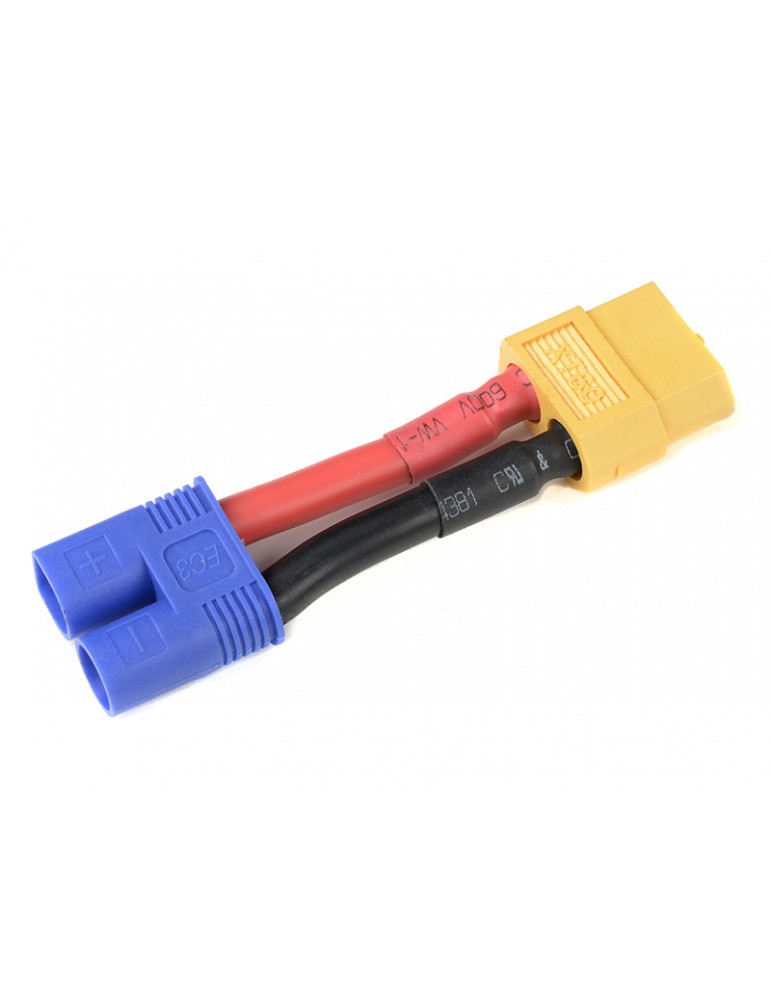 Power Adapter Lead EC3 Female - XT-60 Male 12AWG