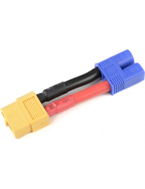 Power Adapter Lead EC3 Female - XT-60 Male 12AWG