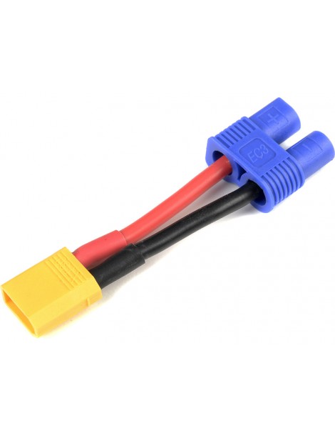 Power Adapter Lead EC3 Male - XT-30 Female 14AWG