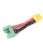 Power Adapter Lead XT-30 Male - MPX Female 14AWG