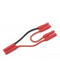 Kabel Y sériov 4.0mm Gold Plated 14AWG 12cm