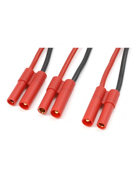 Kabel Y sériov 4.0mm Gold Plated 14AWG 12cm