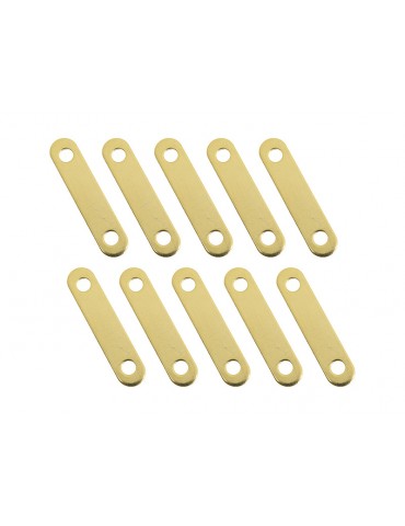 Battery Bars Gold Plated 22.0mm (10)