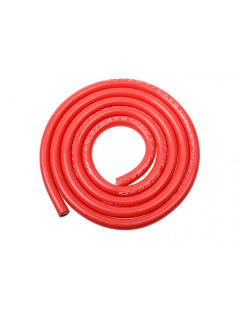 Silicone Wire Powerflex 8AWG Red (1m)