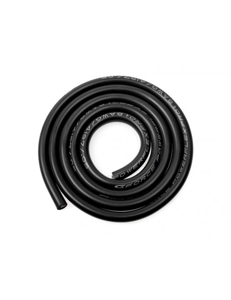 Silicone Wire Powerflex 8AWG Black (1m)