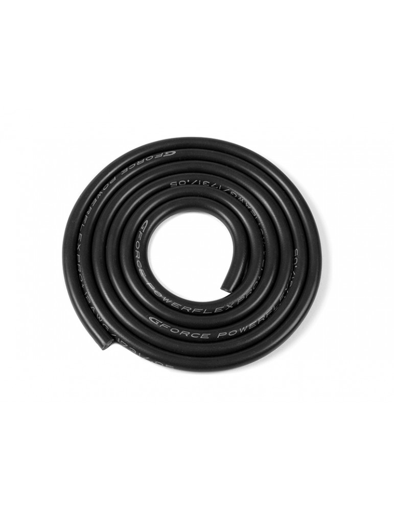 Silicone Wire Powerflex 12AWG Black (1m)