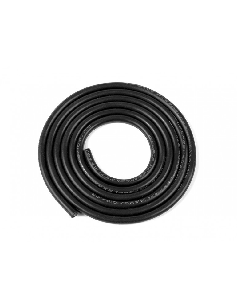 Silicone Wire Powerflex 14AWG Black (1m)