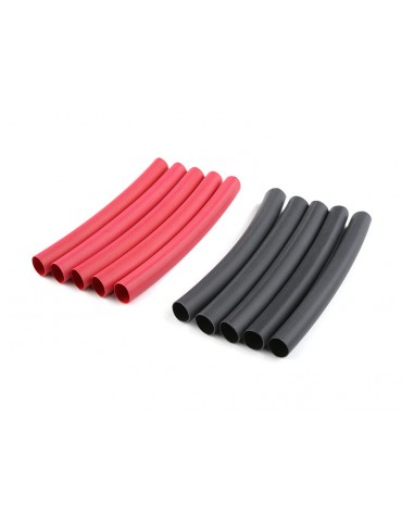 Shrink Tubing 6.4mm Red + Black (10)