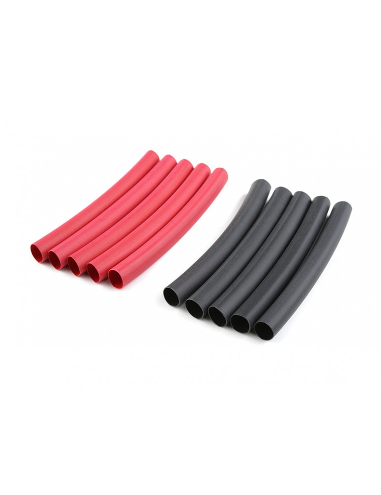 Shrink Tubing 6.4mm Red + Black (10)