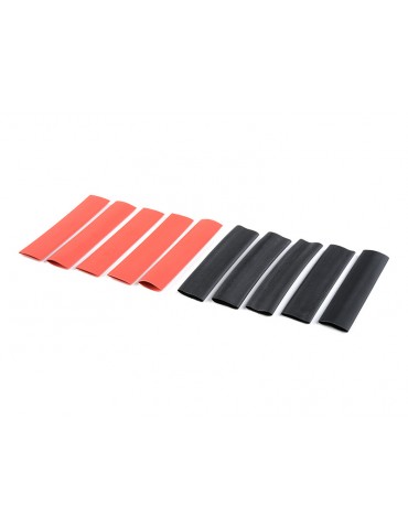 Shrink Tubing 9.5mm Red + Black (10)