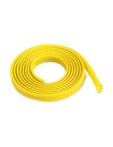 Wire Protection Sleeve Braided 6mm Yellow (1m)