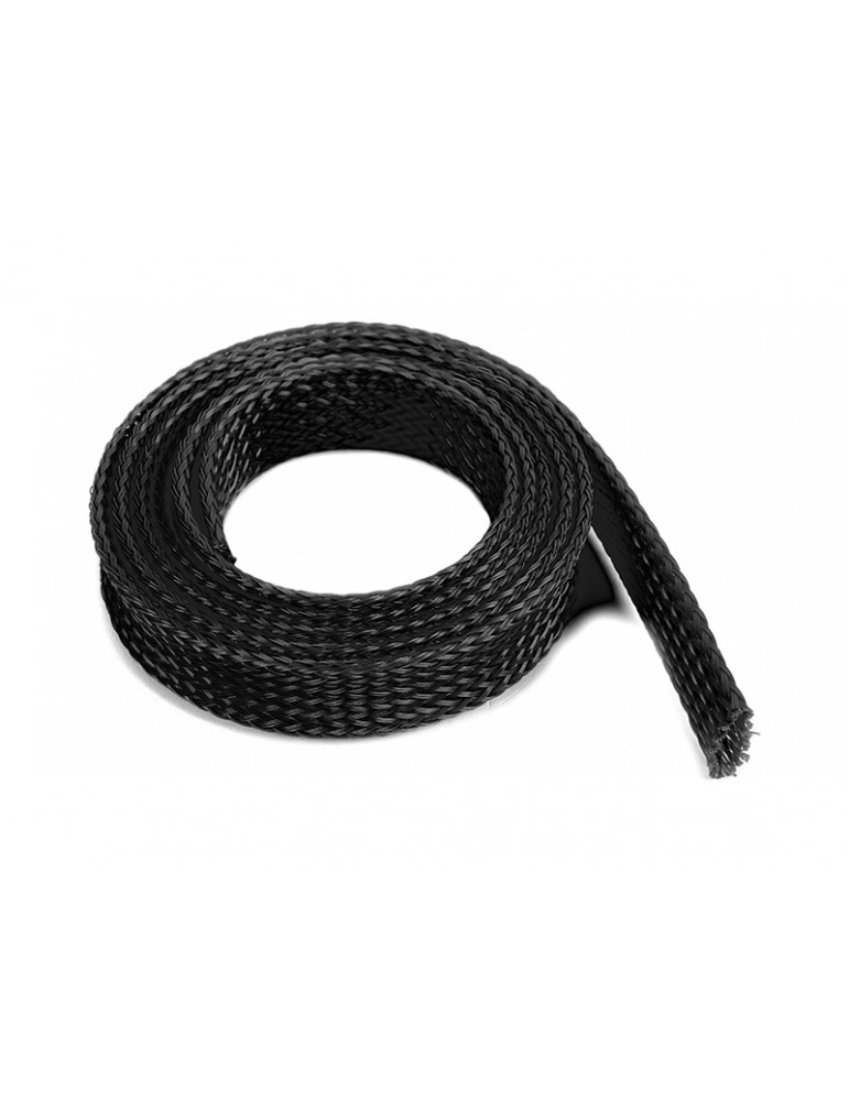 Wire Protection Sleeve Braided 14mm Black (1m)