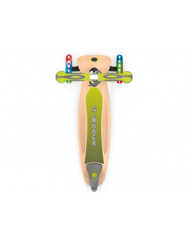 Globber - Scooter Primo Foldable Wood Lights Red