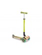 Globber - Scooter Primo Foldable Wood Lights Green