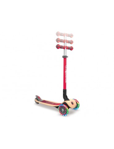 Globber - Scooter Primo Foldable Wood Lights Green