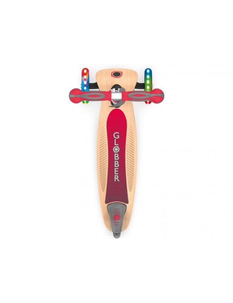 Globber - Scooter Primo Foldable Wood Lights Green