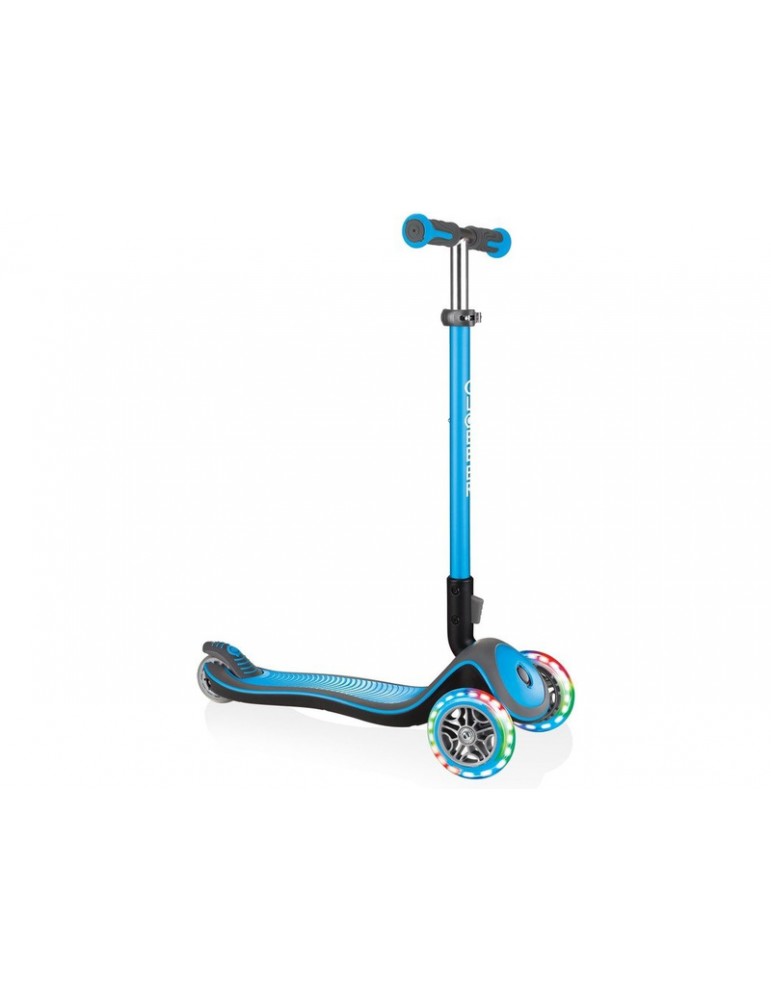 Globber - Scooter Elite Deluxe Lights Sky Blue