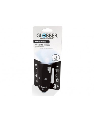 Globber - Mini Buzzer light with bell Black