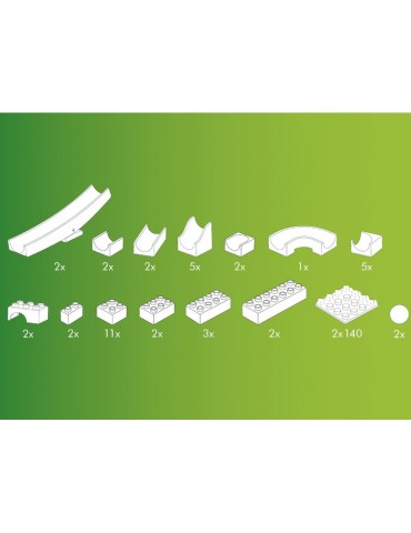HUBELINO - Ball track Expansion (45 pieces)
