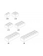 HUBELINO Ball track - dice white 120 pcs