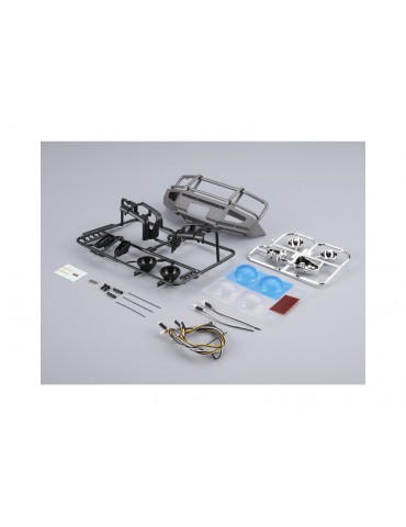 Killerbody Bumper with LEDs aluminium silver (Traxxas TRX-4)